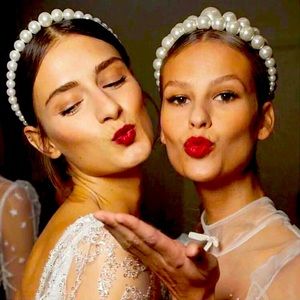 Pearls headband accessories hair